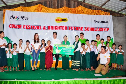 FLEXOFFICE MYANMAR ORGANIZED THE FIRST COLOR FESTIVAL IN MYANMAR